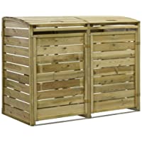 Los mejores  - habitatetjardin Cubre contenedor de Basura Doble SARNY